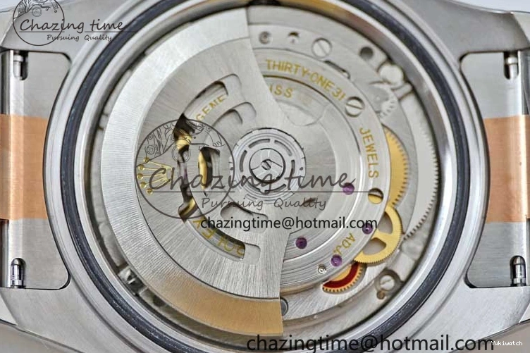 EWF SS Dial RG Yacht-Master Brown RG Bracelet 1:1 Edition Best on 126621 SS A3235 0409